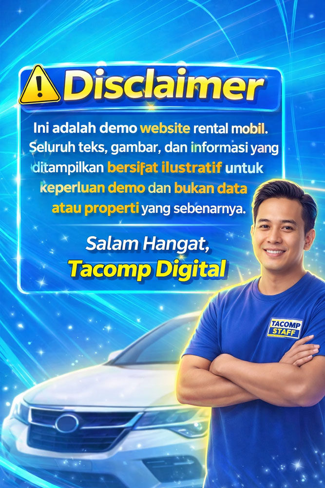 Disclaimer demo website rental mobil